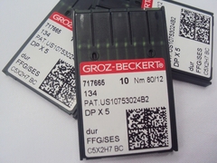 Agulha Reta Cabo Grosso Groz-Beckert 134 C/ 10 Un - Inovar Textil LTDA