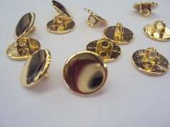 Botao Metal Tam 20(12Mm) Ouro Camisaria