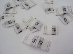 Etiqueta Nylon Tamanhos C/ 200Un - loja online