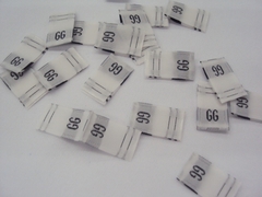 Etiqueta Nylon Tamanhos C/ 200Un - comprar online