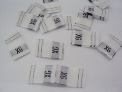 Etiqueta Nylon Tamanhos C/ 200Un