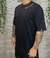 Camiseta oversized D`Sant preta - comprar online