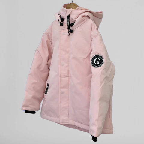 Campera Impermeable de nieve Rosa. Ideal para frío, lluvia y nieve. 6 y 8 años en internet