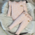 Conjunto Isa de algodón Body manga larga + calza con volados diferentes colores y estampas - Mumuni