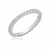 Anel Cravejado Micro Zircônias - Banho de Ródio Branco - N.18 - comprar online