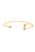Bracelete Formas Cravejado - Banho de Ouro 18k