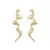 Brinco Grande de Ondas - Banho de Ouro 18k - comprar online