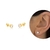 Brinco Ponto de Luz - 6mm - Banho de Ouro 18k - comprar online