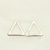 Brinco Triangulo - Banho de Ródio Branco - comprar online