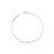 Pulseira Masculina Elo Fígaro - Banho de Ródio Branco - comprar online