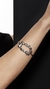 Bracelete Orgânico Oval Liso - Banho de Ródio Branco