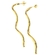 Brinco Fio Liso - Banho de Ouro 18k - Florere Semijoias