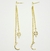Brinco Cascata Estrela e Lua - Banho de Ouro 18k