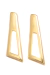 Brinco Trapézio "G" - Banho de Ouro 18k