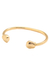 Bracelete Orgânico Liso - Banho de Ouro 18k