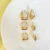 Brinco Trio de Gota Lisa - Banho de Ouro 18k - comprar online