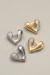 Brinco Argola Coração Cravejado com Micro Zircônias - Banho de Ouro 18k