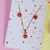 Conjunto Joaninha Infantil - Banho de Ouro 18k