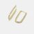 Brinco Argola Grande Oval - Cristal