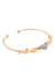 Bracelete 3 Gotas Cravejado e Liso - Banho de Ouro 18k - comprar online