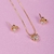 Conjunto Minnie Infantil - Banho de Ouro 18k