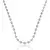 Colar Choker Elo Grosso Liso com Duas Perfurações - Banho de Ródio Branco - comprar online
