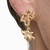 Brinco Orgânico Vazado - Banho de Ouro 18k - comprar online