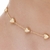 Colar Chocker Coração Gordinho - 40cm - Banho de Ouro 18k - comprar online