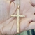 Pingente Cruz Cravejada - Banho de Ouro 18k - comprar online