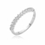 Anel Aparador com Micro Zircônia- Banho de Ródio Branco - N. 18 - comprar online