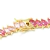 Colar Riviera Navetes Mix de Cores 40CM - Banho de Ouro 18k/Mix Color na internet