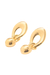 Brinco Elo e Bola Lisa - Banho de Ouro 18k - comprar online