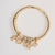 Bracelete Redondo - Banho de Ouro 18k (pingentes vendidos separadamente)