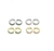 Brinco Argola 3 Linhas Fina - P - Verde - Banho de Ouro 18k na internet