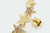 Brinco Estrelinhas - Banho de Ouro18k - Florere Semijoias