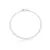 Pulseira Masculina Elo Piastrine 3mm - Banho de Ródio Branco - comprar online