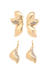 Brinco Duplo Florescer - Banho de Ouro 18k - Florere Semijoias