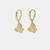 Brinco Borboletinha Diagonal - Banho de Ouro 18k - Florere Semijoias