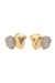 Brinco Orgânico Liso e Cravejado com Micro Zircônias - Banho de Ouro 18k - comprar online