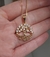 Colar Árvore da Vida Cravejado - Banho de Ouro 18k - comprar online