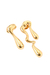 Brinco Orgânico "M" - Banho de Ouro 18k - Florere Semijoias