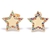 Brinco Estrela - Mix de cores - Banho de Ouro 18k