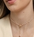 Colar Chocker Gravatinha Pérolas e Laço - Banho de Ouro 18k