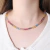 Colar Riviera Navetes Mix de Cores 40CM - Banho de Ouro 18k/Mix Color