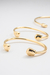 Bracelete Orgânico Liso - Banho de Ouro 18k