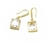 Brinco Quadro de Cristal - 14mm - loja online