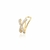 Piercing Fake Cravejado - Folheado a Ouro 18k