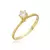 Anel Ponto de Luz Elevado - Banho de Ouro 18K - N. 16 - comprar online