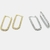 Brinco Argola Grande Oval - Cristal