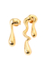 Brinco Orgânico "M" - Banho de Ouro 18k - comprar online
